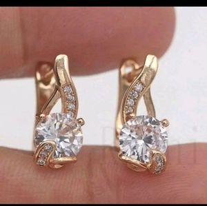 Jewelry - New gf cz earrings Jewelry - New gf cz earrings
